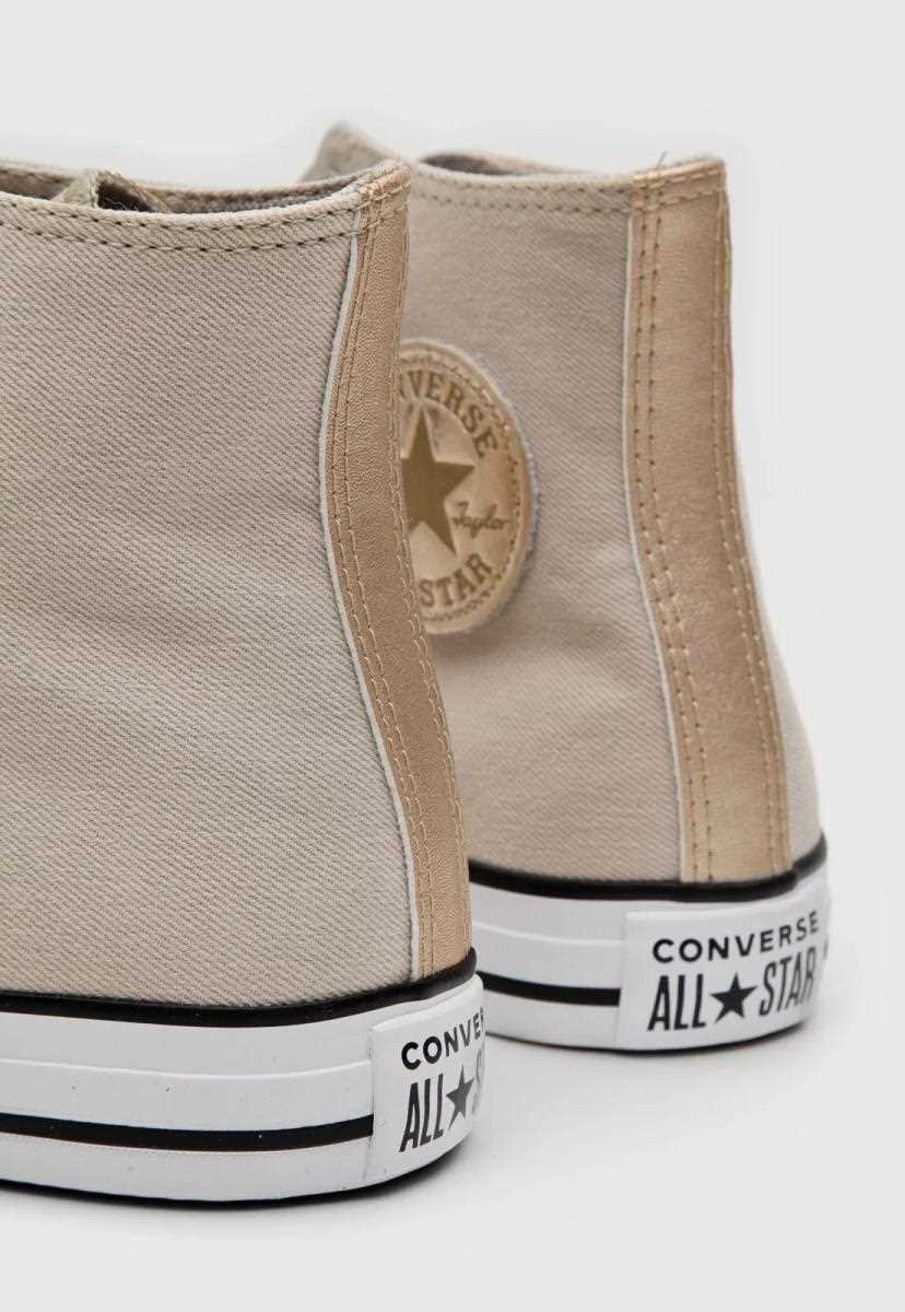 Tenis Converse Ct17290001 Ct Hi  Bege/Dourado/Branco 5