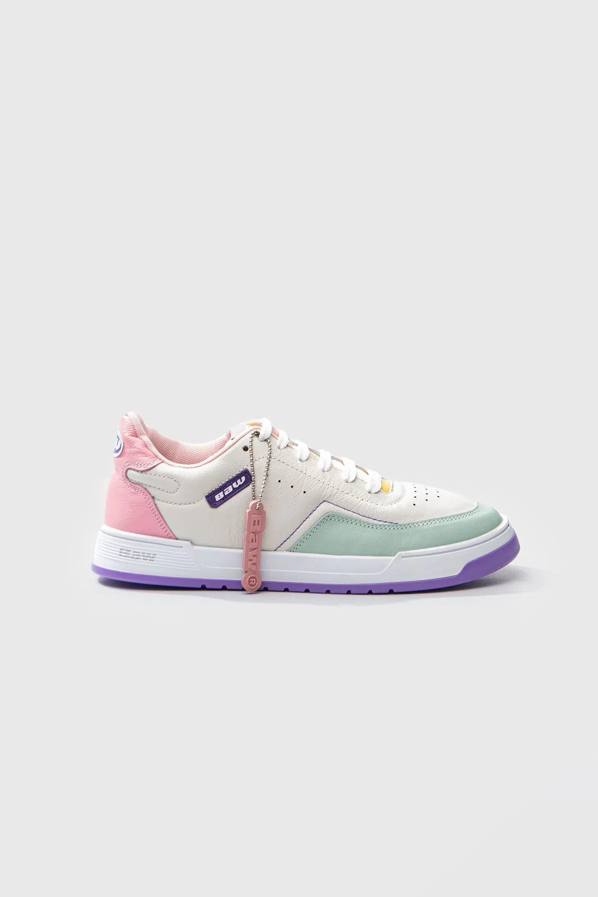 Tenis Baw 0068619 The Pointer   Off White/Rosa/Verde 2