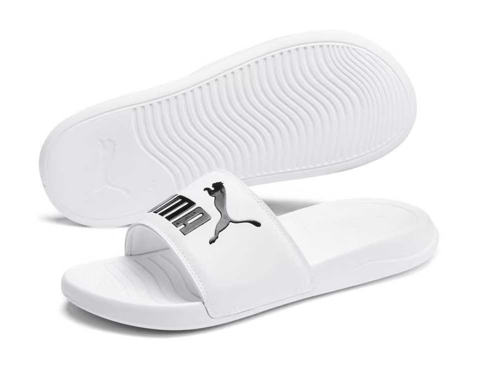 Chinelo Slide Puma 384475 02 Branco/Preto 2