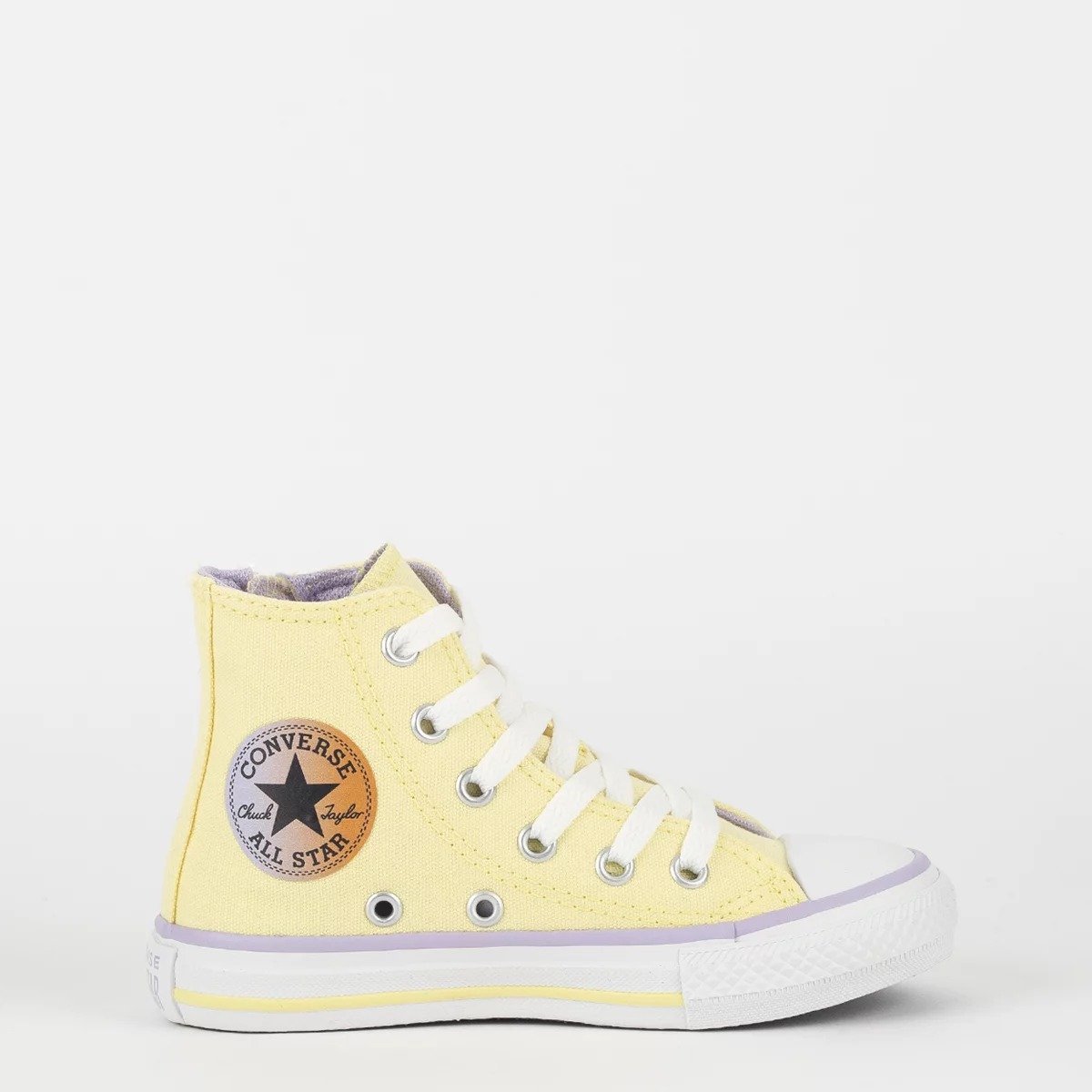 Tenis Infantil Converse Ck10070003  Amarelo/Lilás/Branco 1
