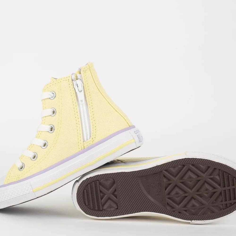 Tenis Infantil Converse Ck10070003  Amarelo/Lilás/Branco 2