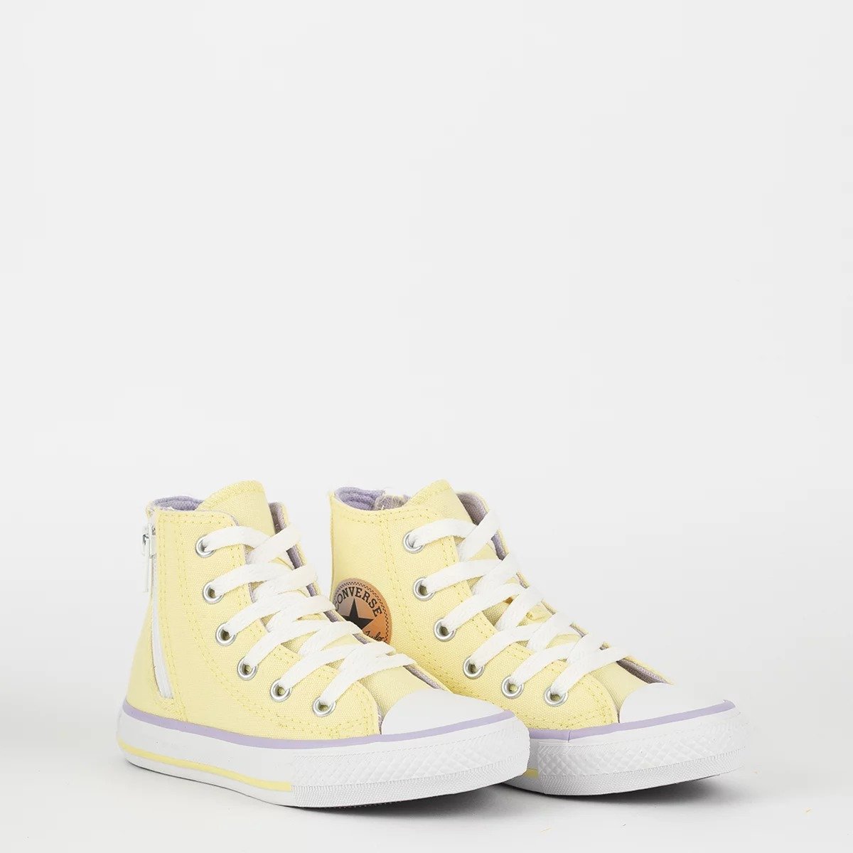 Tenis Infantil Converse Ck10070003  Amarelo/Lilás/Branco 3
