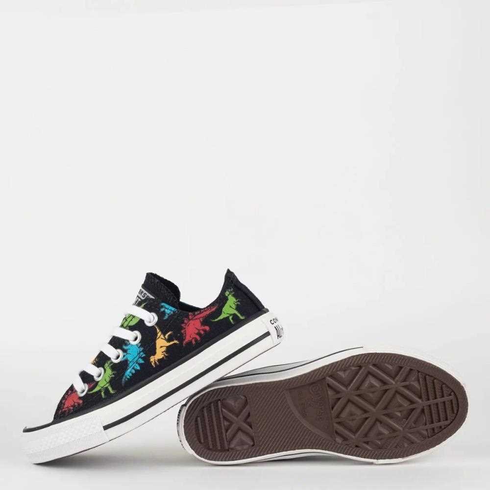 Tenis Infantil Converse Ck09950001 Dino Preto/Multicores/Branco 3
