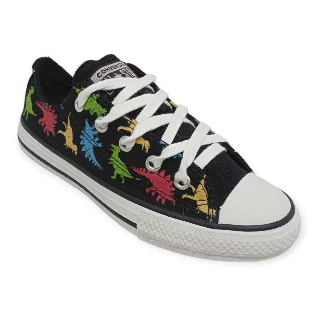 Tenis Infantil Converse Ck09950001 Dino Preto/Multicores/Branco 5