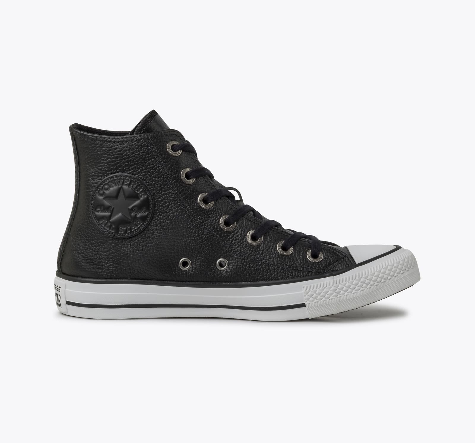 Tenis Converse Ct04490002 Ct Hi Couro Preto/Branco 1