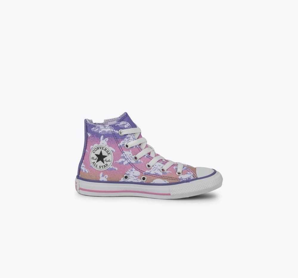 Tênis Converse Infantil Ck10460001 Rosa/Roxo/Branco 1