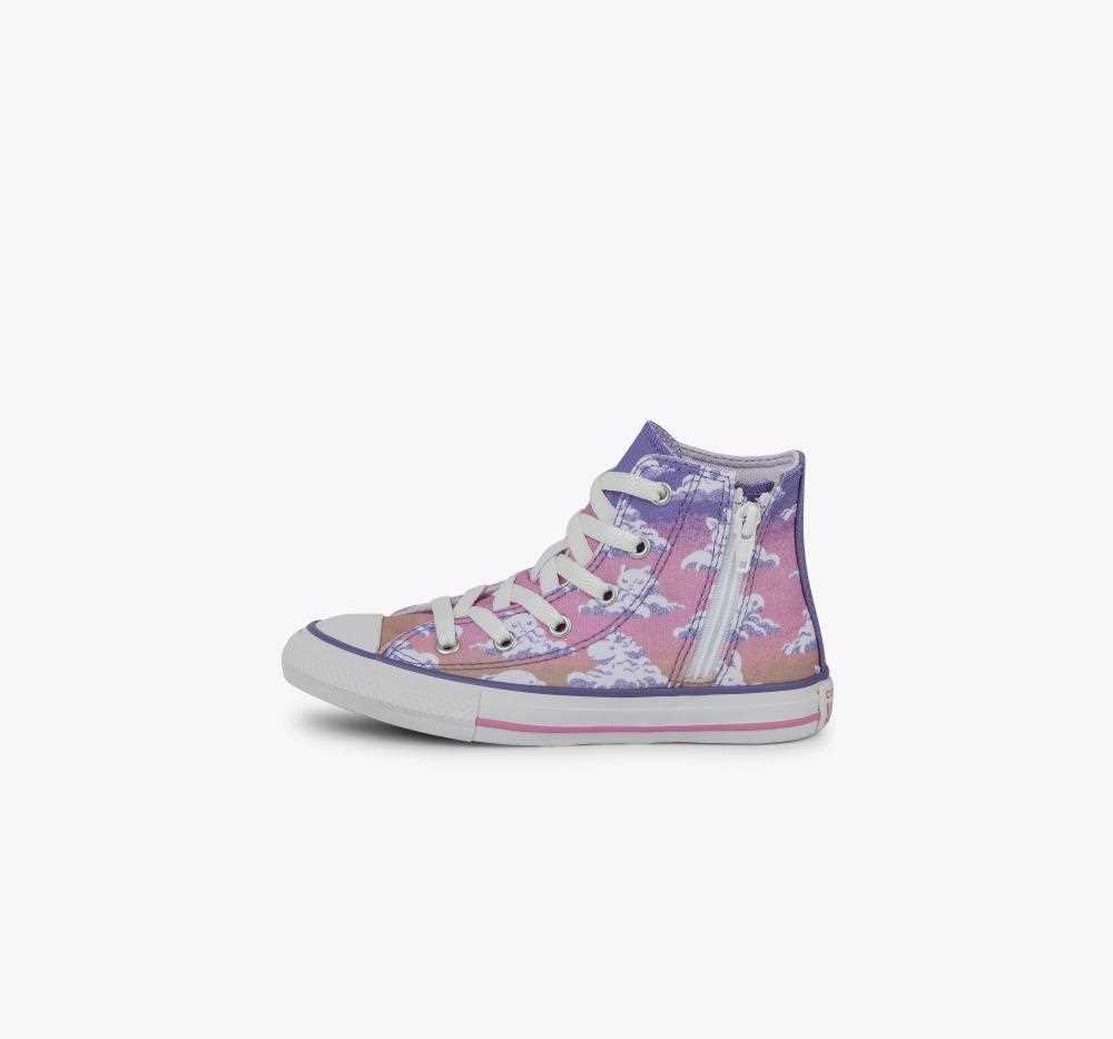 Tênis Converse Infantil Ck10460001 Rosa/Roxo/Branco 2