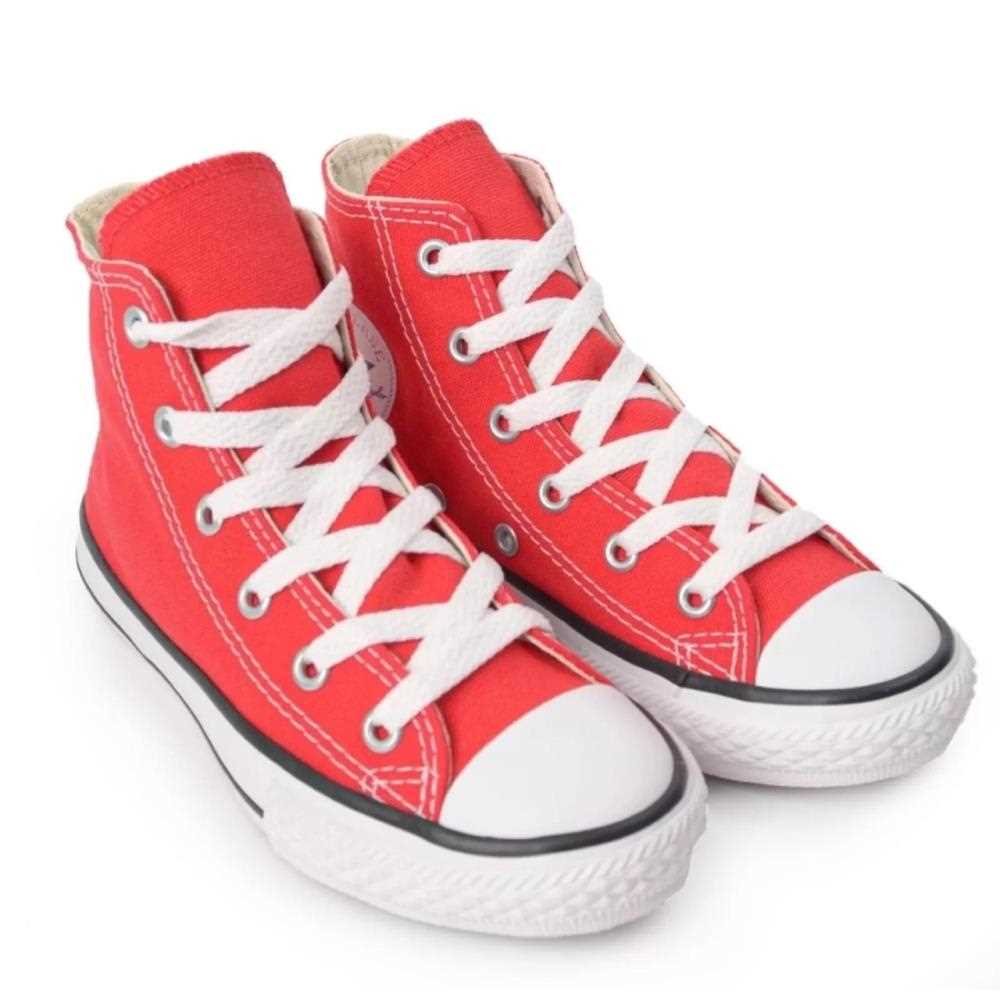 Tenis Infantil Converse Ck00030004 Ct Hi   Vermelho/Preto/Branco 4
