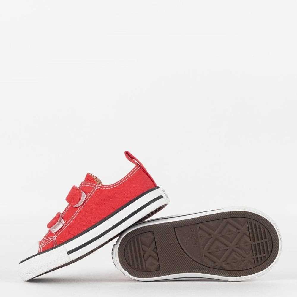 Tenis Infantil Converse Ck10410004 Ct Low   Vermelho/Preto/Branco 2