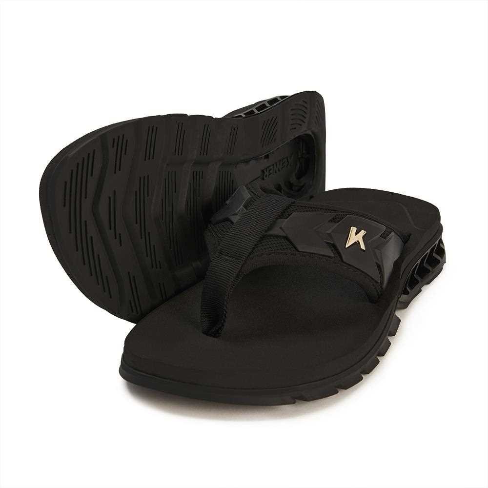 Chinelo Kenner Dlm-02 Rakka Preto/Dourado 2