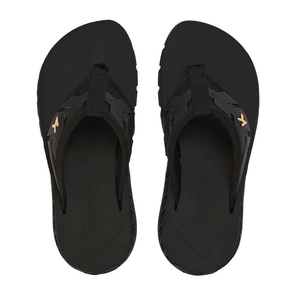 Chinelo Kenner Dlm-02 Rakka Preto/Dourado 3