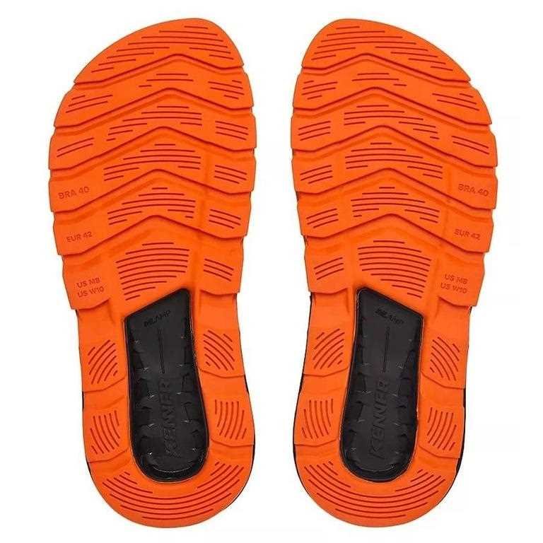 Chinelo Kenner Djk-02 Rakka Nylon   Branco/Laranja/Preto 3