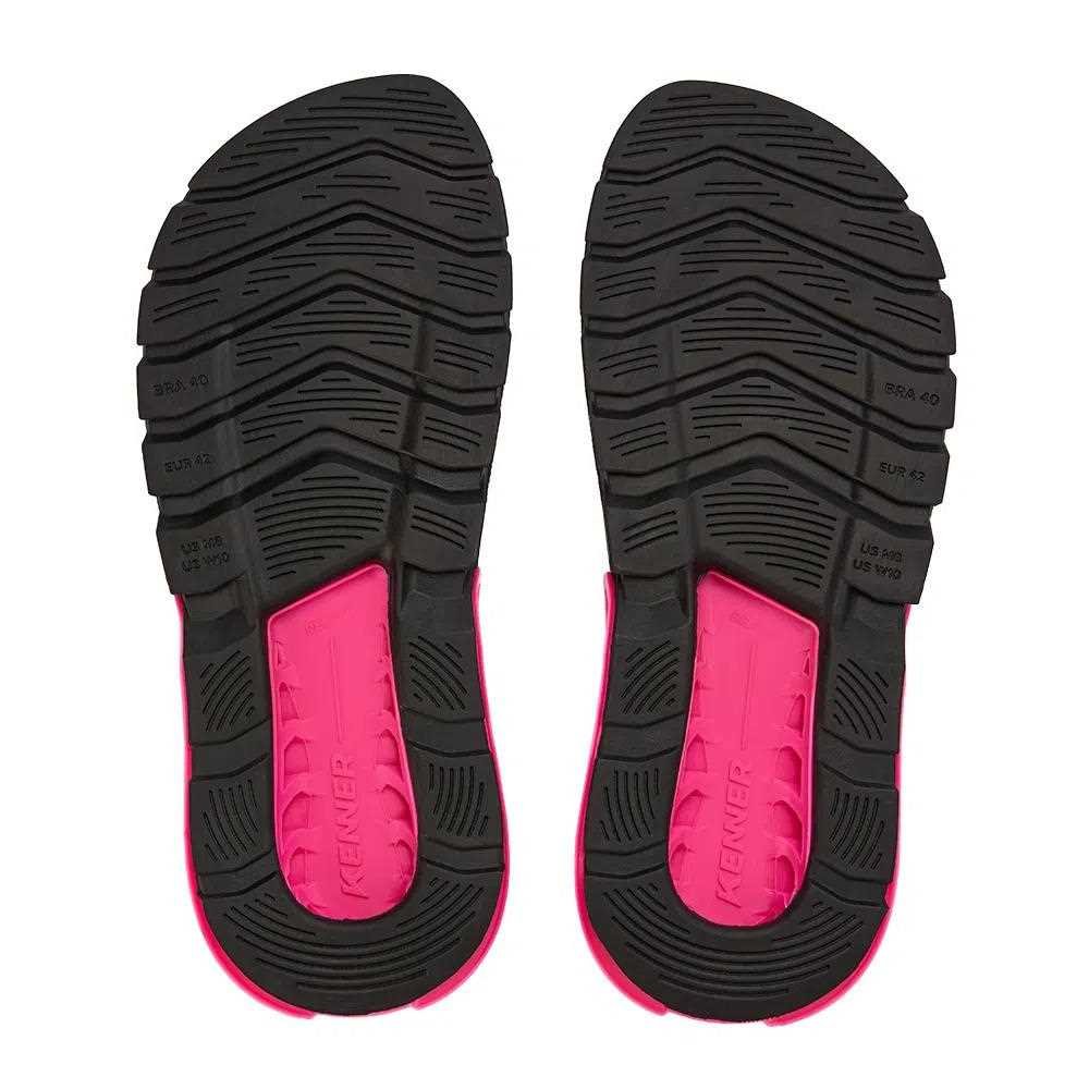 Chinelo Kenner Dyn-04 Rakka L7nnon Preto/Rosa/Branco 4