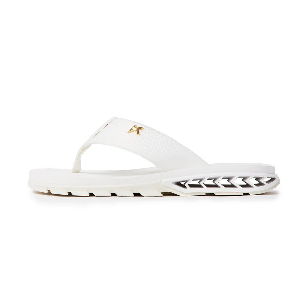 Chinelo Kenner Dyj-04 Rakka L7nnon   Branco/Dourado 2