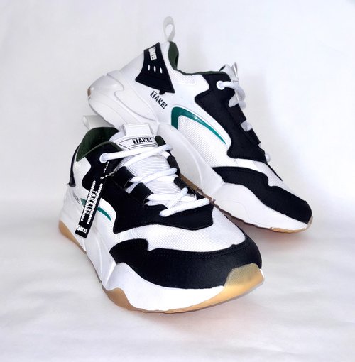 Tênis Take The Moment Tkshoes16  Branco/Verde/Preto 3