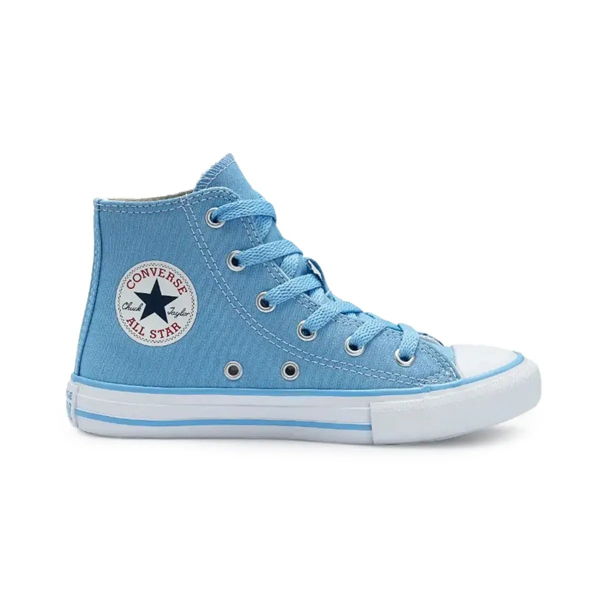 Tênis Converse Infantil Ck12980001 Stitch  Azul/Amêndoa/Branco 2