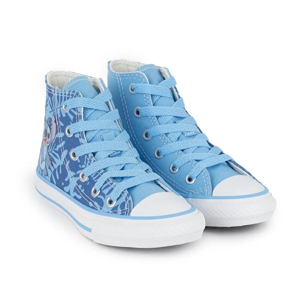 Tênis Converse Infantil Ck12980001 Stitch  Azul/Amêndoa/Branco 3