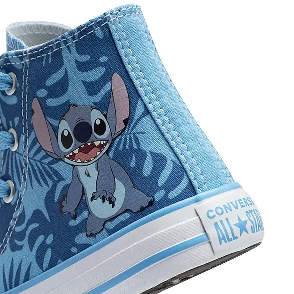 Tênis Converse Infantil Ck12980001 Stitch  Azul/Amêndoa/Branco 4