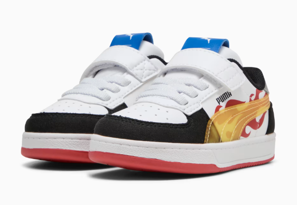 Tênis Infantil Caven 2.0 Puma X Hot Wheels 401404-01  Branco/Preto/Vermelho 3