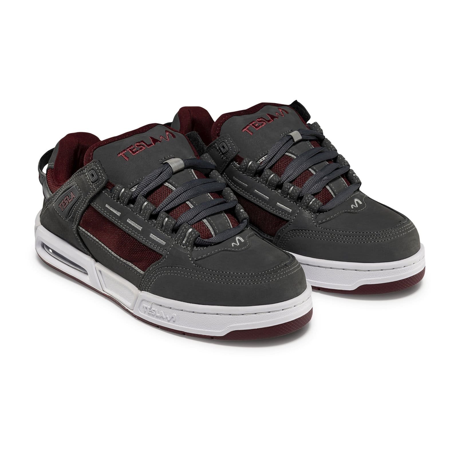 Tênis Tesla Coil Delux 2401-04  Cinza/Branco/Vermelho 3