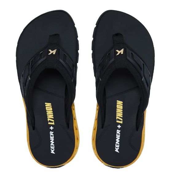 CHINELO KENNER RAKKA FULL FORCE 1900025600-2 Preto/Dourado 2