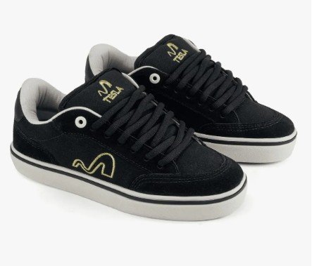 TESLA TENIS FLOW PRETO/DOURADO Preto 2