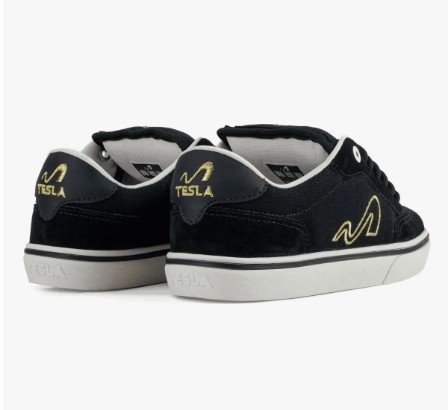 TESLA TENIS FLOW PRETO/DOURADO Preto 4