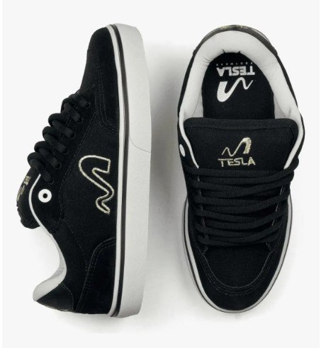 TESLA TENIS FLOW PRETO/DOURADO Preto 5