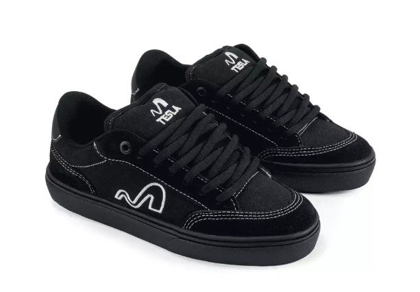 TESLA TENIS FLOW  PRETO/PRETO Preto/Branco 4