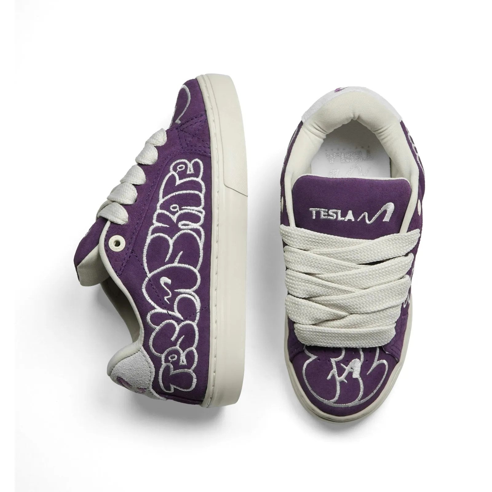 Tênis Tesla Hertz Purple Art 2101-54 HERTZ Branco/Roxo 3