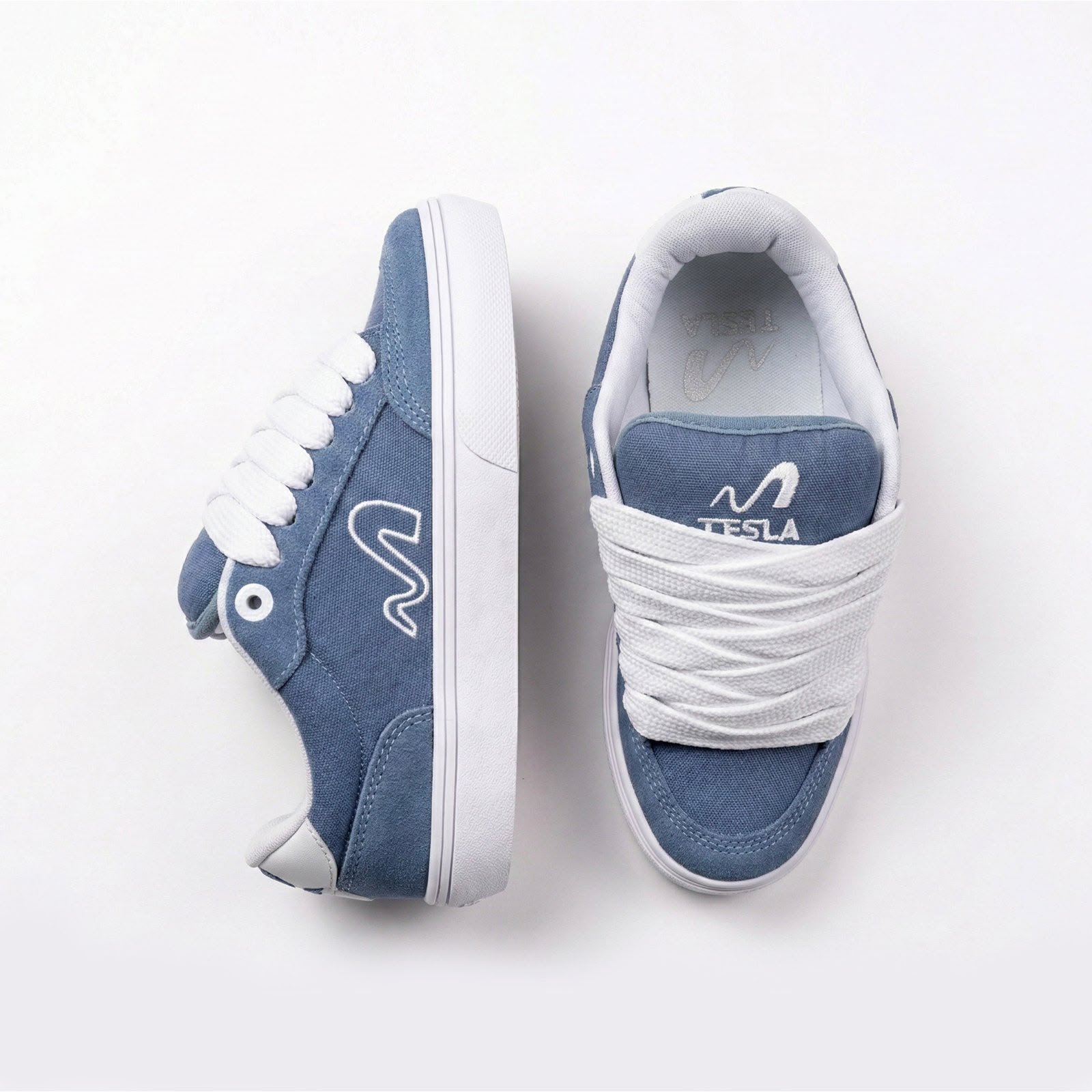 TESLA TENIS AD 2502-19 FLOW XL DENIM Azul/Branco 2