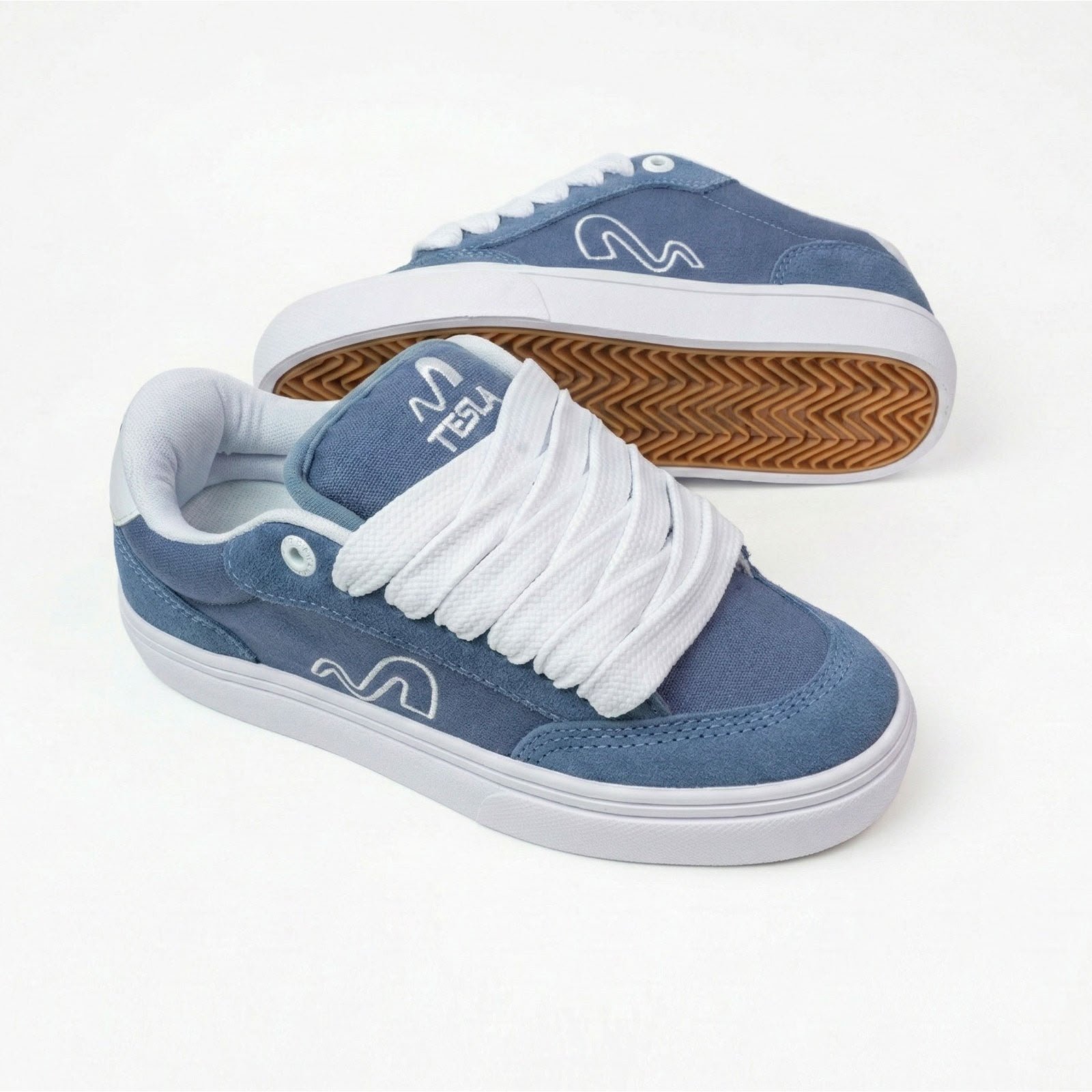 TESLA TENIS AD 2502-19 FLOW XL DENIM Azul/Branco 3