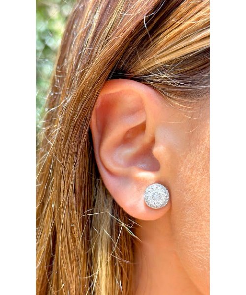 Joia - Conjunto Colar e Brincos Mandala Cravejados com Zircônias - Prata 925 e Banho em Ródio Branco Prata 10