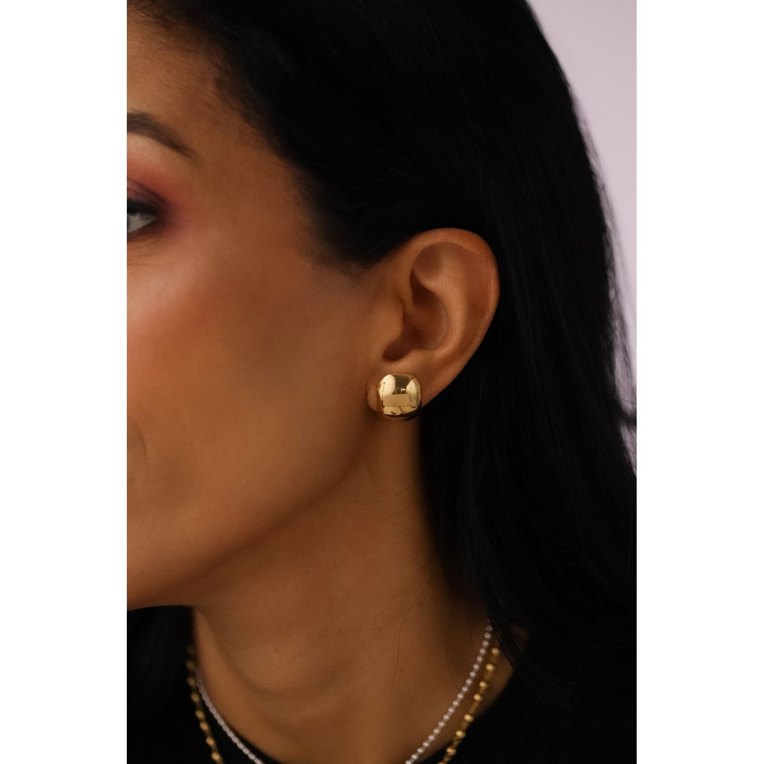 Brinco Bola Banhado Ouro 18k Dourado 2