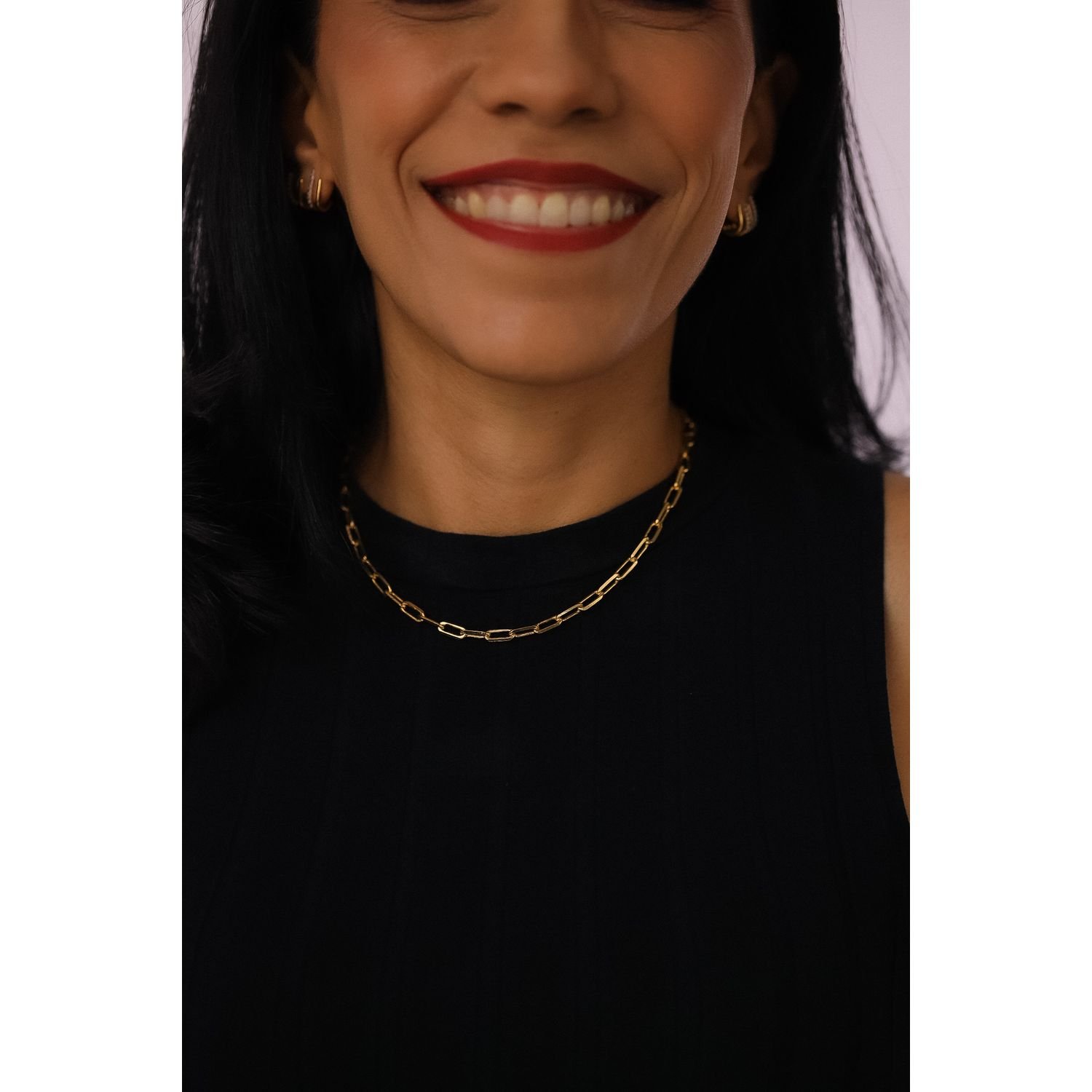 Choker Elos Banhada a Ouro 18k Dourado 3