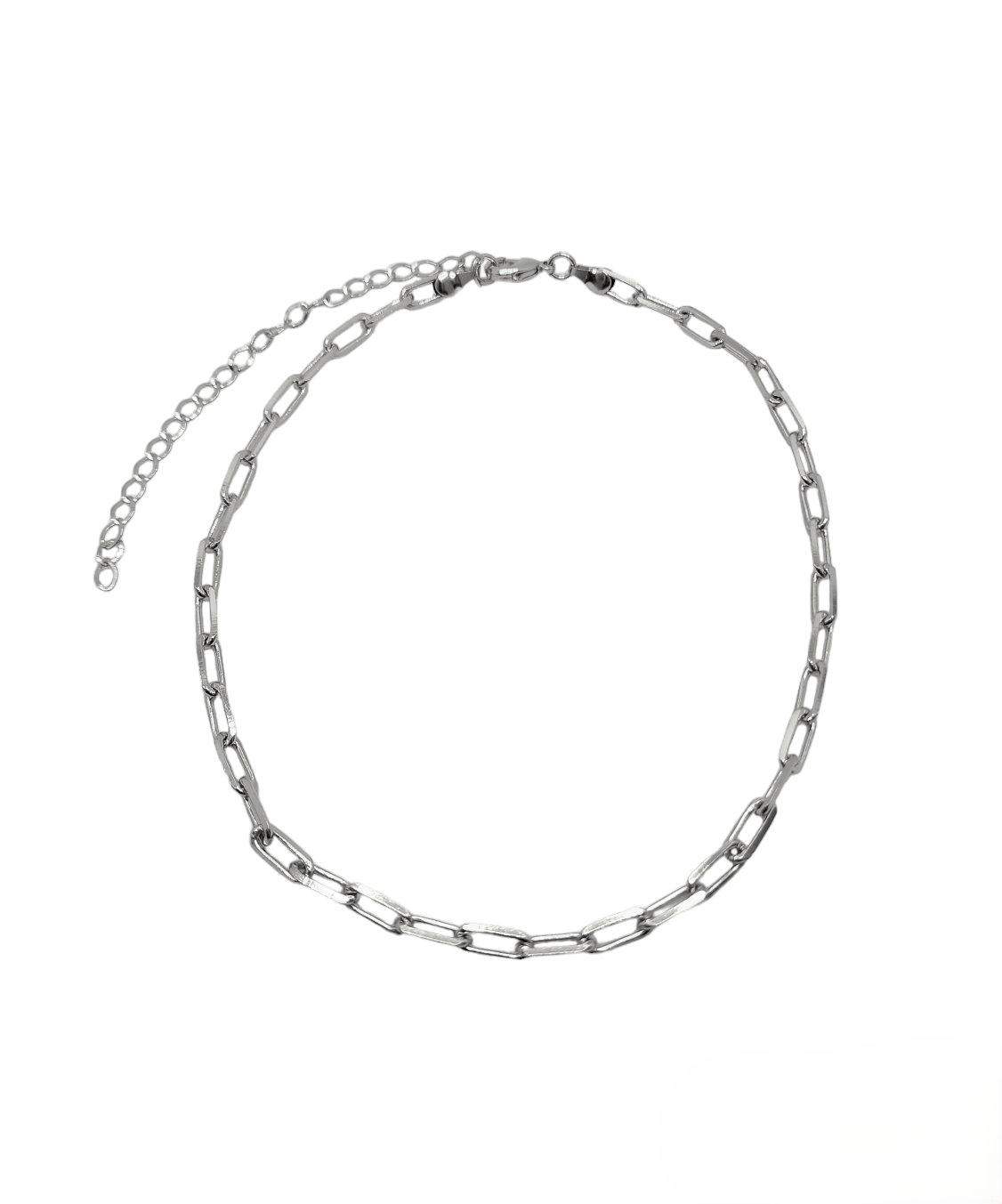 Choker Elos Banhada a Prata