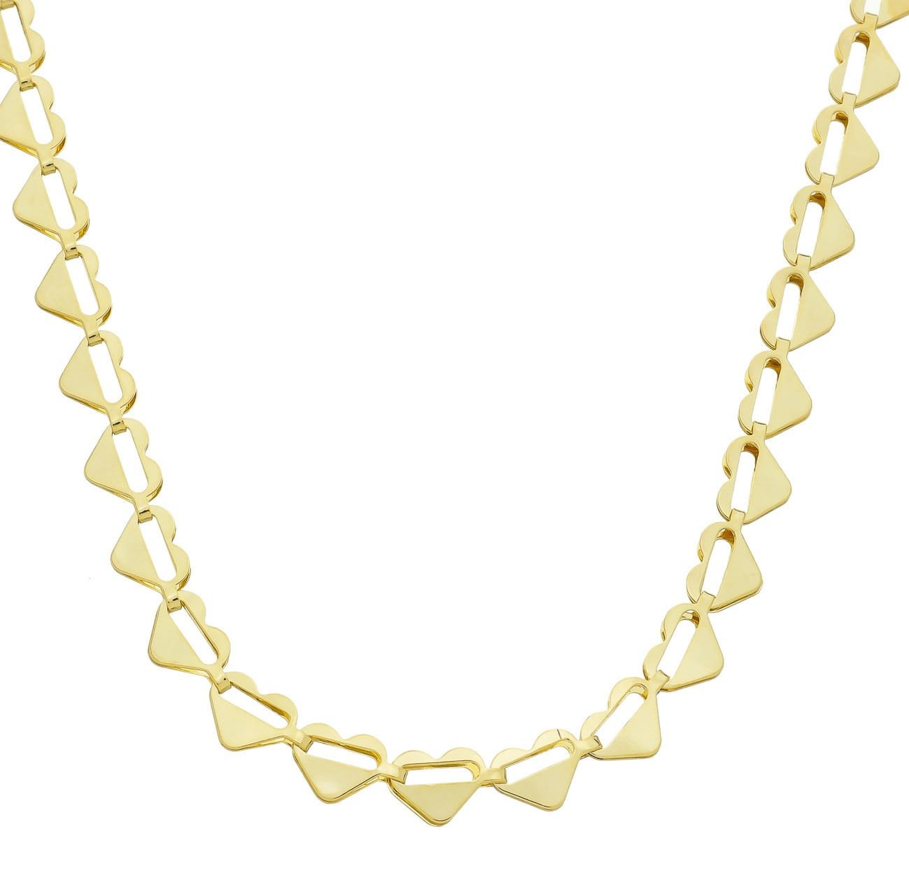 Choker Coração Banhada a Ouro 18k