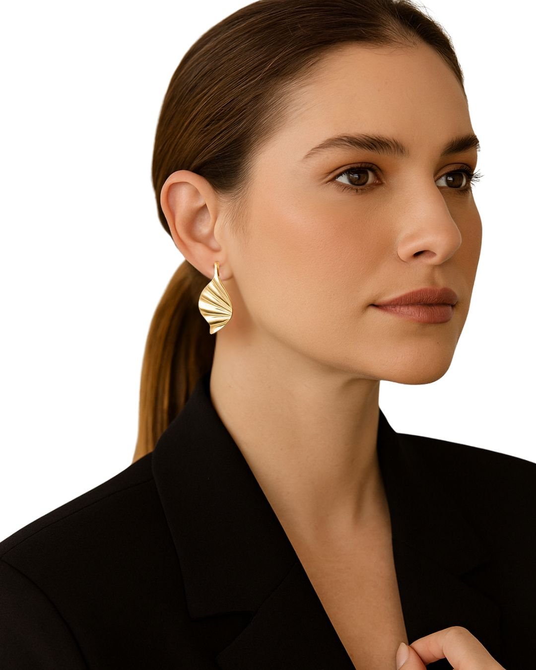 Brinco Asa Banhado a Ouro 18k Dourado 2