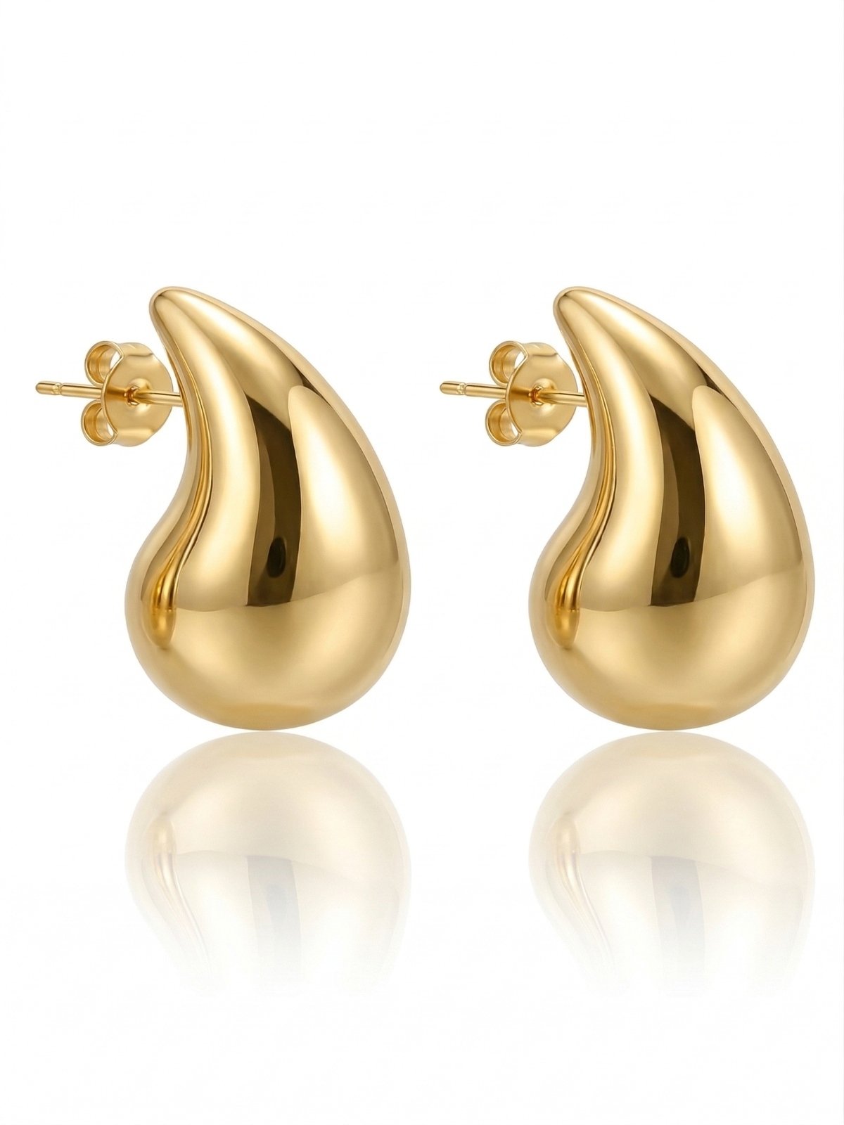 Brinco Gota Banhado a Ouro 18k