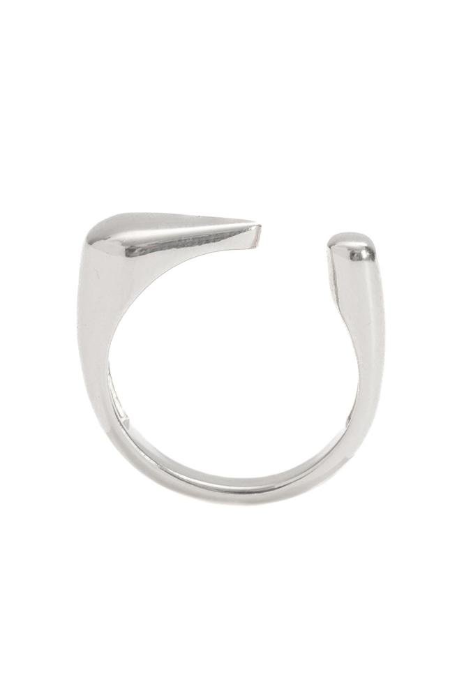 Anel Caminho com Banho em Ródio Branco Prata 1