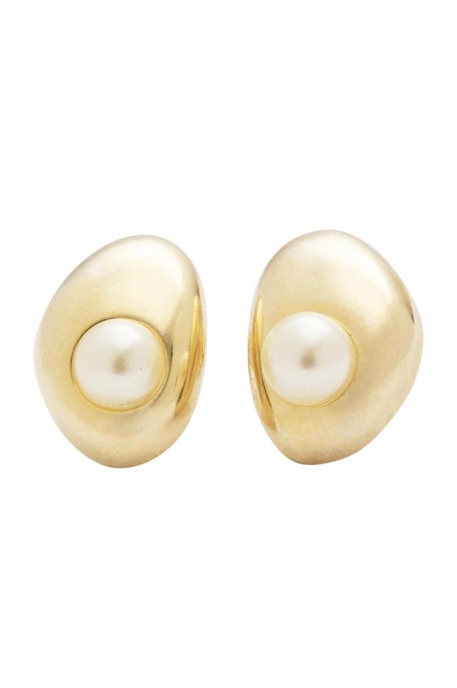 Brinco Bold Pérola com Banho em Ouro 18k Dourado 1