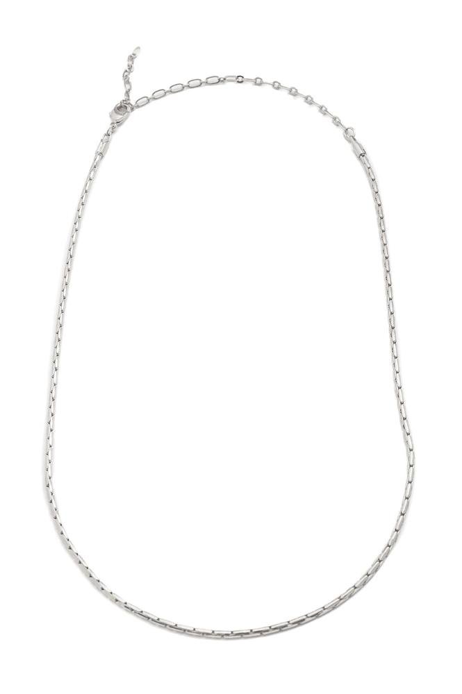 Choker Desenhada com Banho em Ródio Branco Prata 1