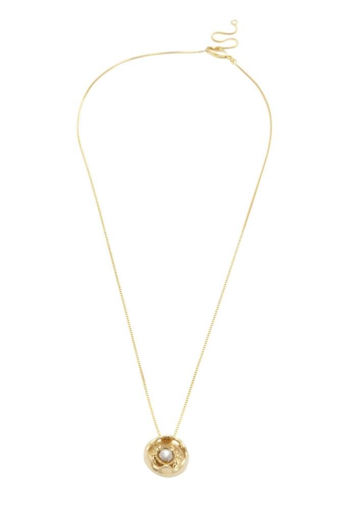 Colar Encaixe Dois Banhos | Ouro 18k e Ródio Branco Dourado 1