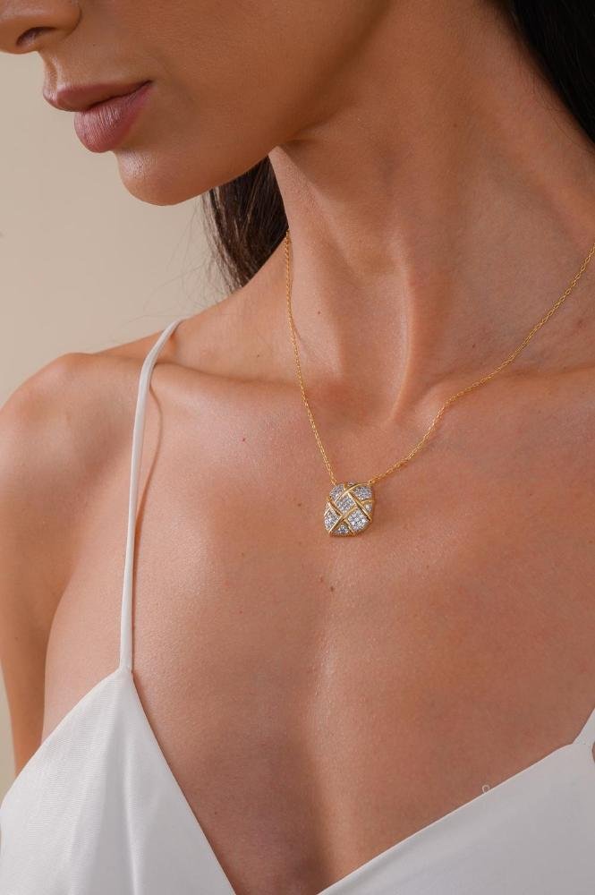 Colar Memórias om Banho em Ouro 18k | Canetiado em Ródio Branco Dourado 5