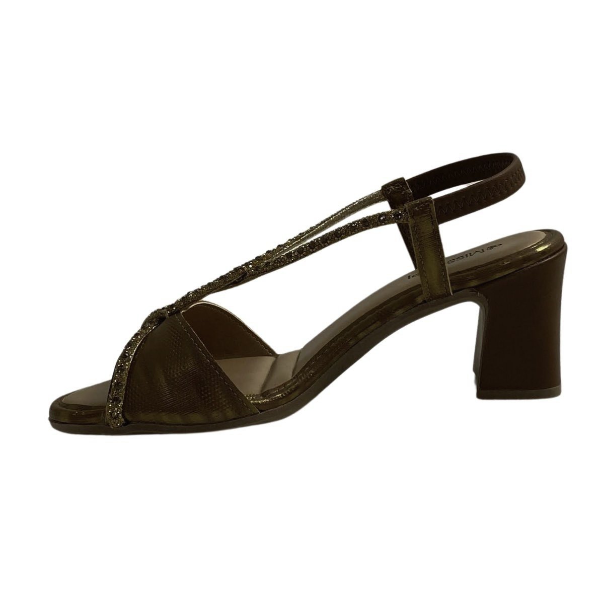 Sandália Casual Mississipi Salto Bloco Feminina MF752 Bronze Bronze 3