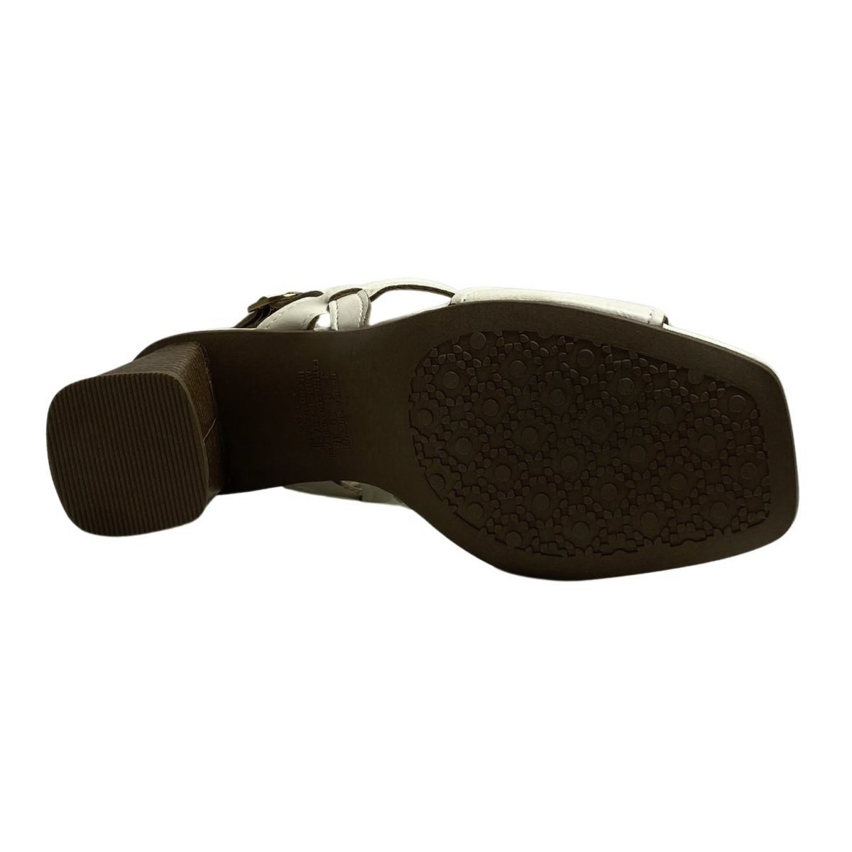 Sandália Casual Dakota Salto Bloco Feminina Y9762 Creme Branco 6