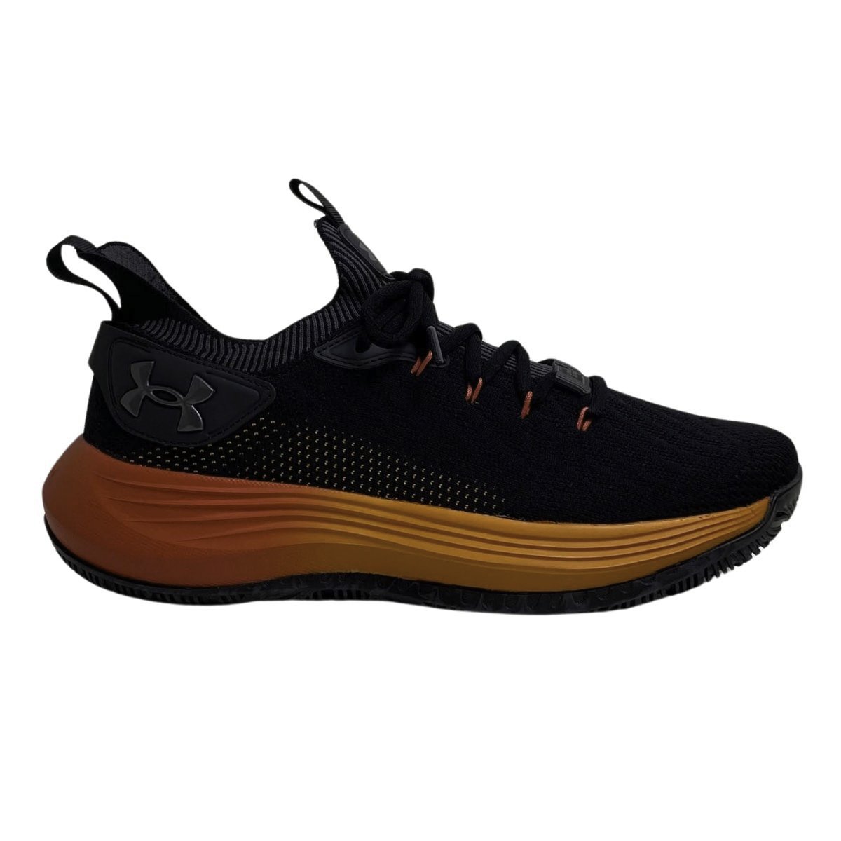 Tênis Masculino Under Armour Hooper 6009909M Preto Preto/Laranja 1