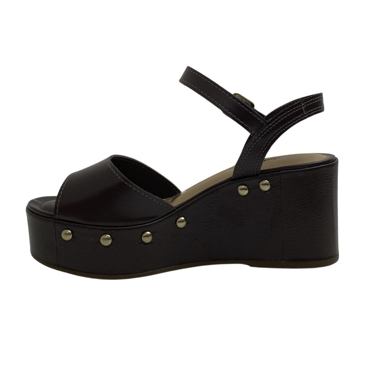 Sandália Casual Dakota Anabela Feminina Y9542 Marrom Preto 3