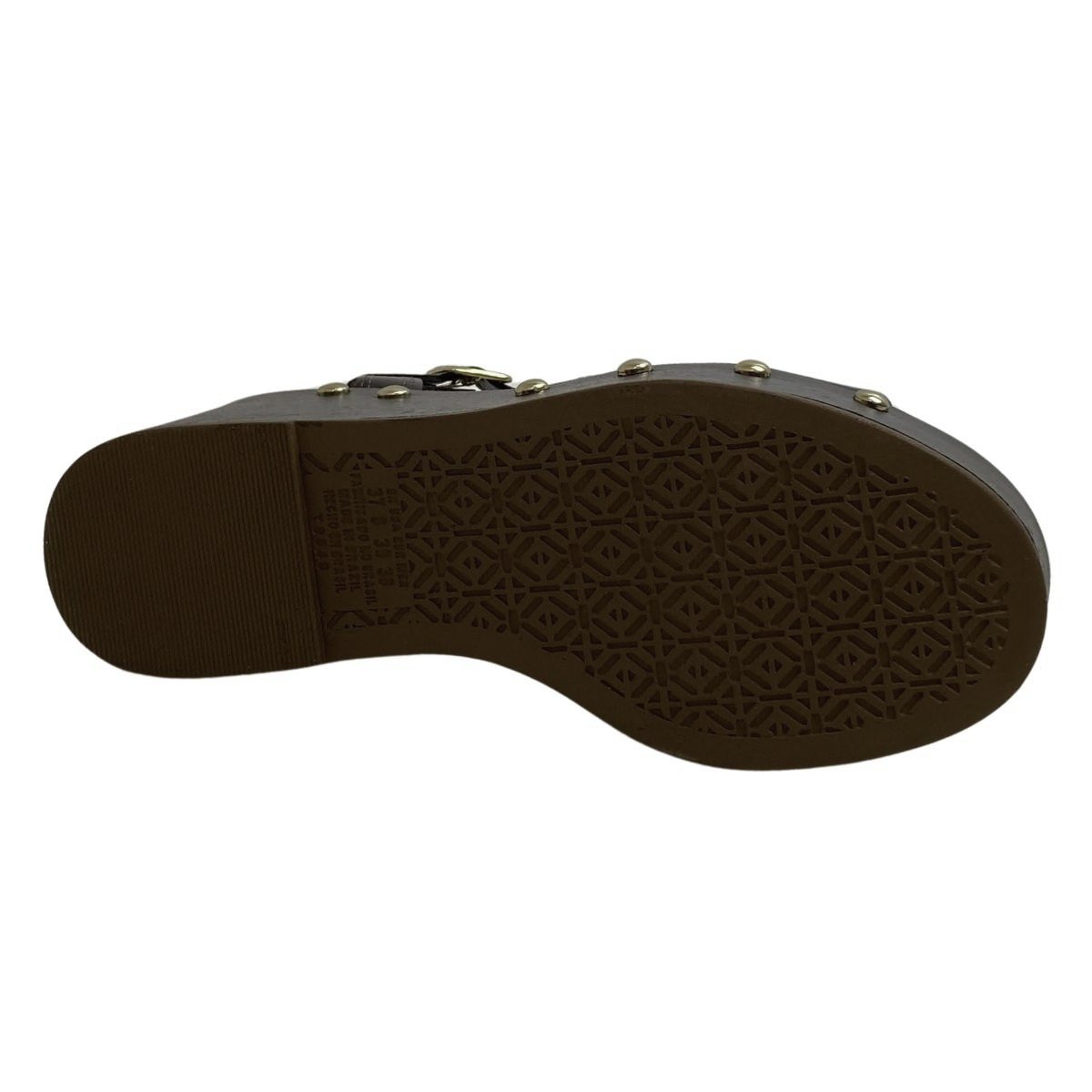 Sandália Casual Dakota Anabela Feminina Y9542 Marrom Preto 6