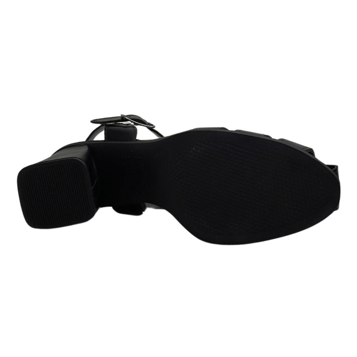 Sandália Casual Mississipi Salto Bloco Feminina MF242 Preto Preto 6